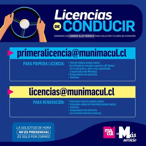 reservar hora licencia de conducir macul|DTTP – LICENCIAS DE CONDUCIR